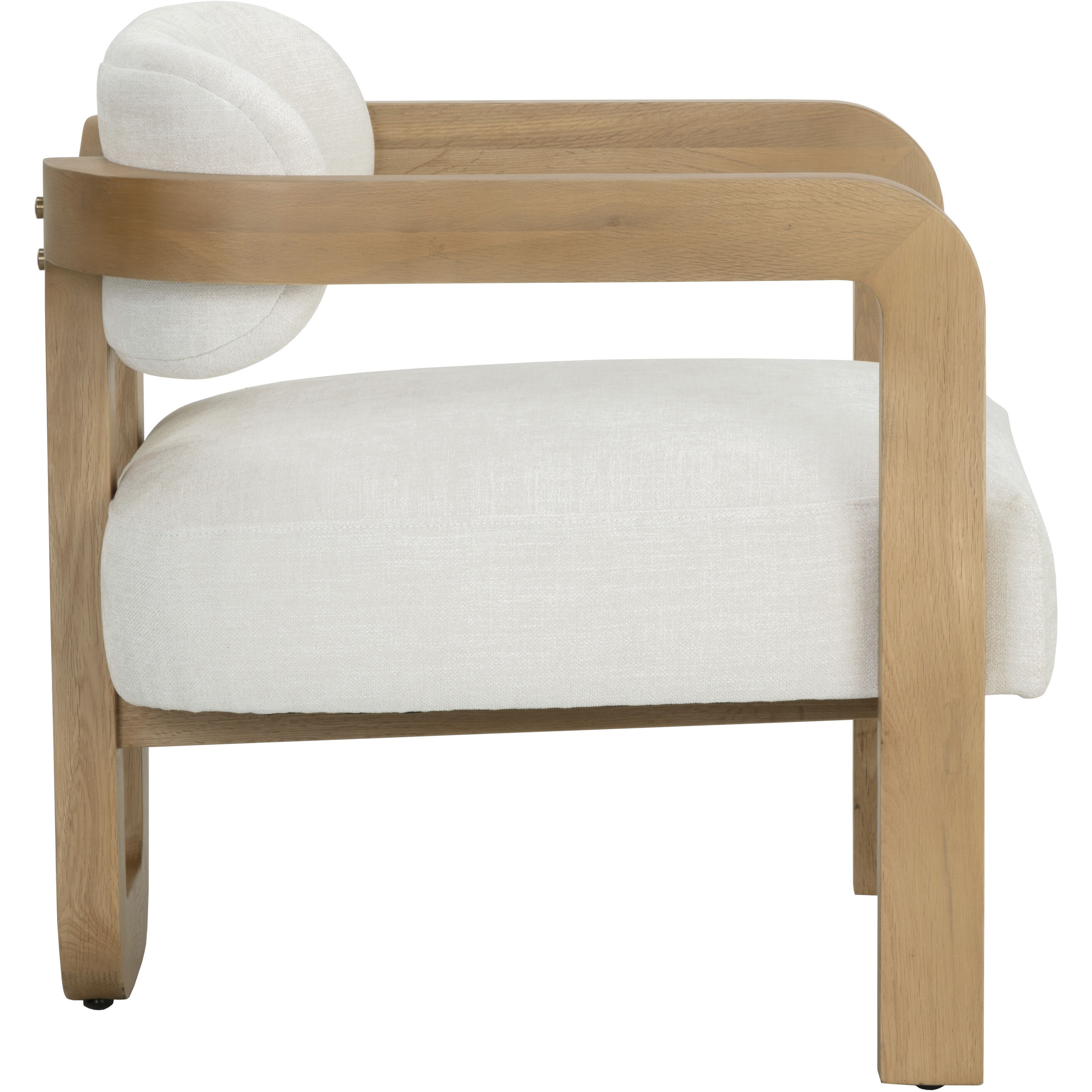 Madrone Rustic Oak / Heather Ivory Tweed Lounge Chair